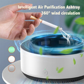 Scrumieră Purificator de aer Eliminare inteligentă pasivă a fumatului Miros de fum de fumat Filtrare multiplă Interior Sufragerie Birou