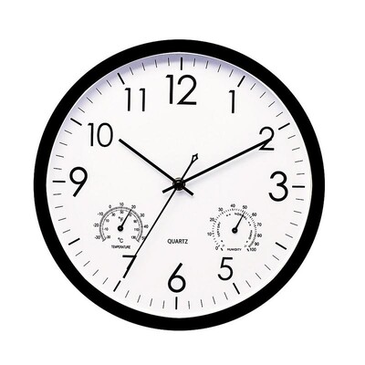 Āra pulksteņi Ūdensnecaurlaidīgi 12 collu āra pulksteņi iekšpagalmam Silent Quartz Wall Clock Ūdensizturīgi āra meteoroloģiskās stacijas pulksteņi