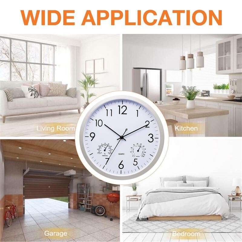 Vanjski satovi Vodootporni 12 inčni vanjski satovi za terasu Tihi kvarcni zidni sat Vodootporni satovi na meteorološkim stanicama na otvorenom