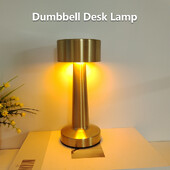 LED jutiklinis stalinis žibintas USB įkraunamas retro metalinis stalinis šviestuvas miegamajam restoranui barui kava stalinio kompiuterio dekoratyvinis apšvietimas