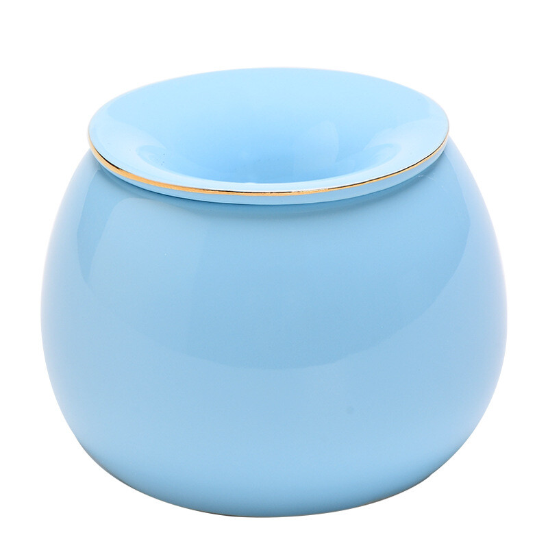 Europos keramikos peleninės glazūros spalvos dekoratyvinis biuro stalinis peleninės Gold Stroke Modernus gyvenamasis kambarys pelenų padėklas namų apdaila