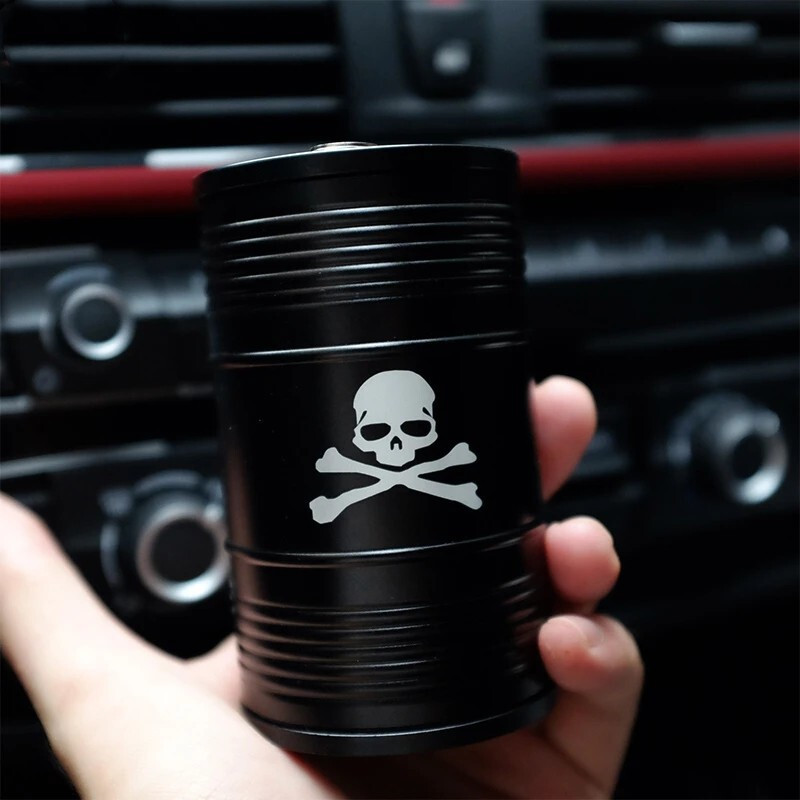 Kvaliteetne alumiiniumsulamist Temperatuuriga autotuhatoos Kaasaskantav autotuhatoos Kodukontor suitsuvaba tuhatoos sigareti silinder Ashtra