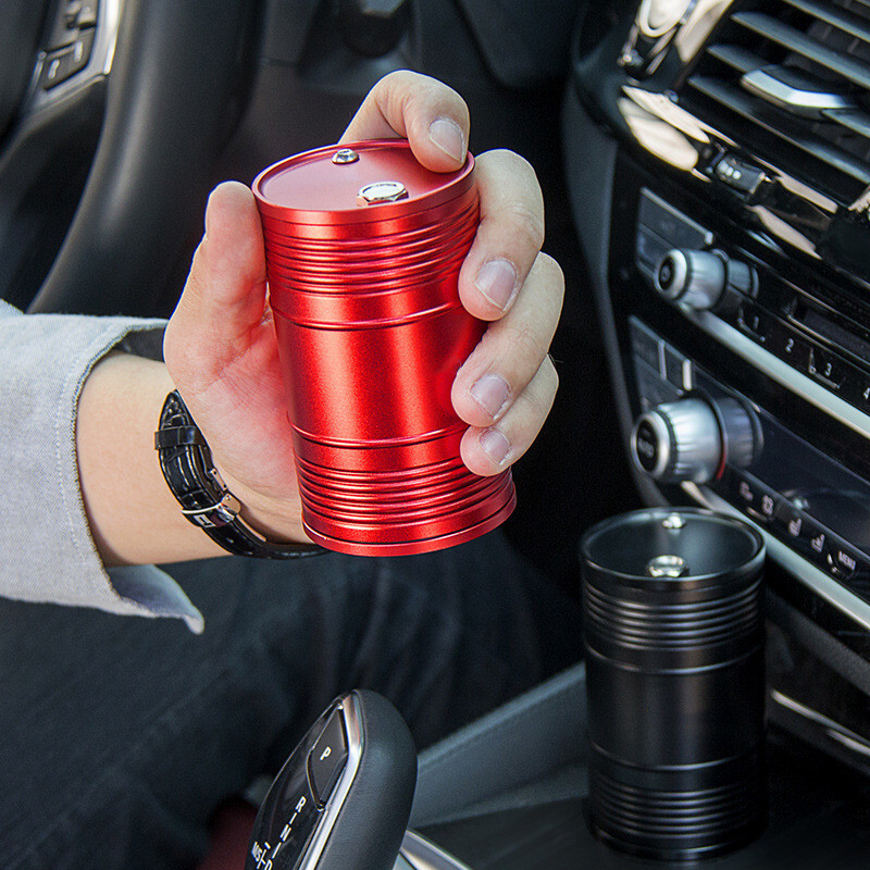 Kvaliteetne alumiiniumsulamist Temperatuuriga autotuhatoos Kaasaskantav autotuhatoos Kodukontor suitsuvaba tuhatoos sigareti silinder Ashtra