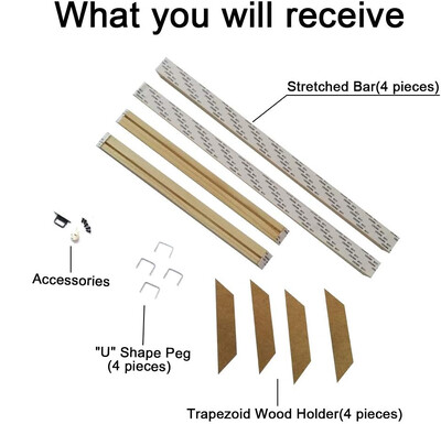 DIY naturaalsest puidust pildiraam seinalõuendi raam Teemantmaalimine Suure suurusega pildiplakat Seinaraam männipuidust kodukaunistus