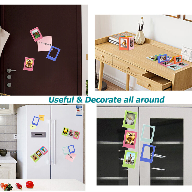 10 tk, erinevat värvi magnetraam Fujifilm Instax Mini 8 7S 25 50 70 90 Liplay Link 3-tolliste kiirfotode jaoks   