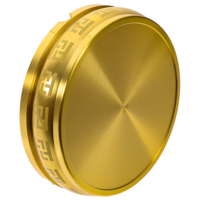 Tuhatoos metallist dekooriga ümmarguse messingist hoidikuga majapidamiskontori vintage