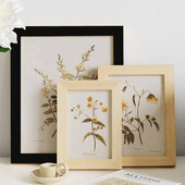 Rame foto din lemn natural Ram foto clasică pentru agățat pe perete cu plexiglas 9X13 10X15 13X18cm Rama foto decor foto