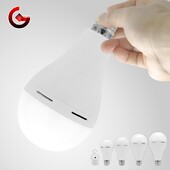 LED įkraunama lemputė 7w 9w 12w 15w 1200mAh 85-265V avarinė lemputė, skirta namų elektros tiekimo sutrikimui Stovyklavietės palapinė veranda sodo lempa