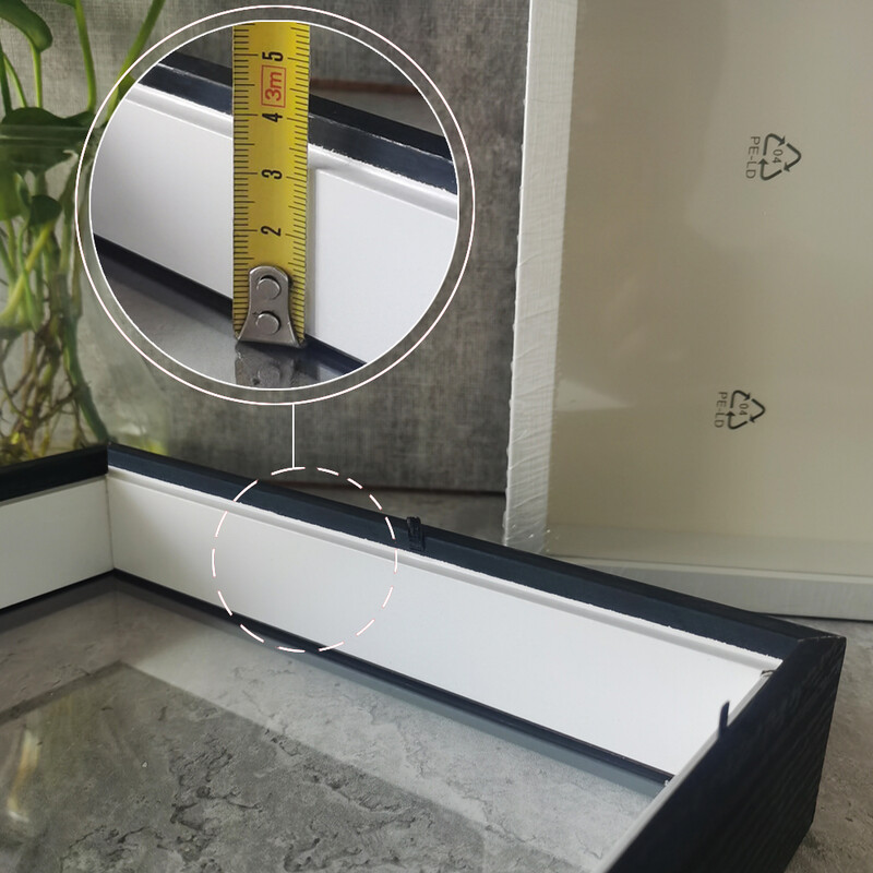 Varjukasti sügavus 3 cm puidust pildiraam kolmemõõtmeliste tööde kuvamiseks Põhjamaade isetegemise puidust pildiraam fotodekoor