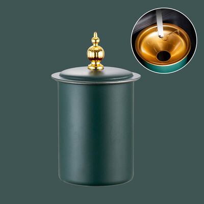 Scrumieră din oțel inoxidabil cu capac Pâlnie Scrumieră pentru mașină rezistentă la vânt Cupă fără fum Anti-Fly Ash Scrumieră pentru trabucuri Decorare pentru cameră de acasă