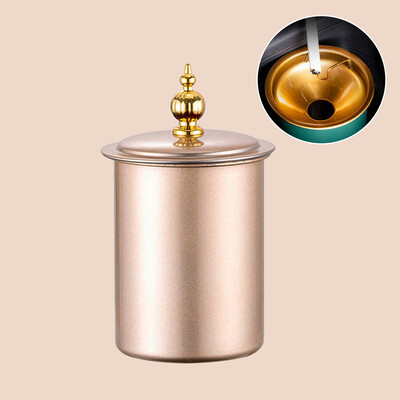 Scrumieră din oțel inoxidabil cu capac Pâlnie Scrumieră pentru mașină rezistentă la vânt Cupă fără fum Anti-Fly Ash Scrumieră pentru trabucuri Decorare pentru cameră de acasă