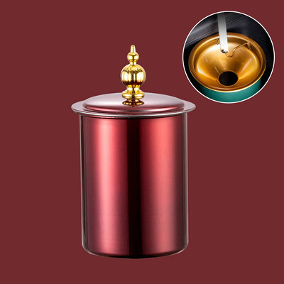 Scrumieră din oțel inoxidabil cu capac Pâlnie Scrumieră pentru mașină rezistentă la vânt Cupă fără fum Anti-Fly Ash Scrumieră pentru trabucuri Decorare pentru cameră de acasă
