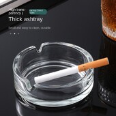 Scrumieră mică de sticlă, scrumieră, bar de hotel din sticlă de cristal, masă mică de ceai dedicată KTV, ieftină