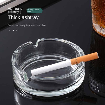 Scrumieră mică de sticlă, scrumieră, bar de hotel din sticlă de cristal, masă mică de ceai dedicată KTV, ieftină