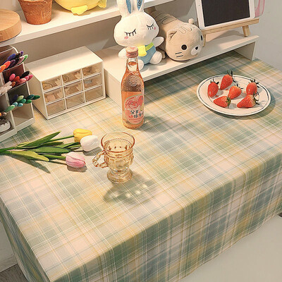 Ins Korea ruuduline laudlina žakaarkangast kirjutuslaud laudlina matt taustariie kodukaunistus põhjamaine kaasaegne laud elutuba