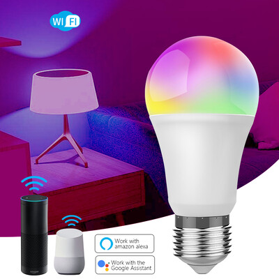 WIFI Smart Led lemputės E27 TUYA/Smart Life RGB+balta+šilta LED lemputė 220v lempa Yandex Alice Automation Google Home Alexa