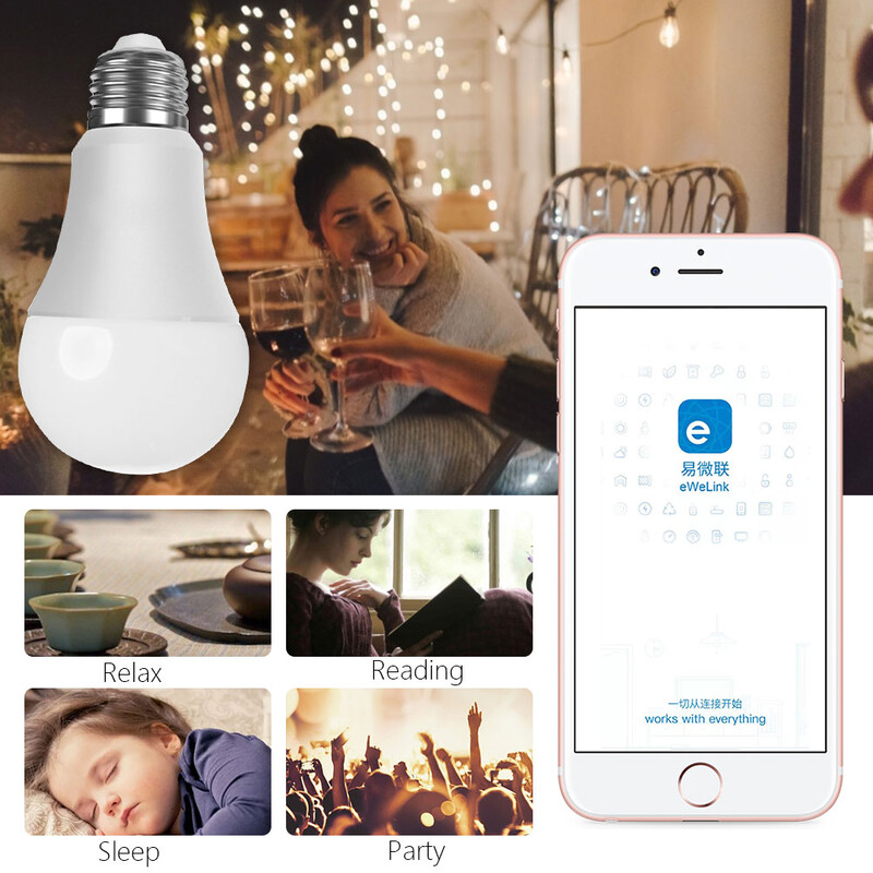 WIFI Smart Led lemputės E27 TUYA/Smart Life RGB+balta+šilta LED lemputė 220v lempa Yandex Alice Automation Google Home Alexa