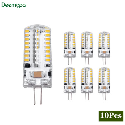 10 vnt/partija G4 LED lempa 2W 3W 4W 5W 7W 9W kintamoji srovė 12V 220V kukurūzų lemputė SMD2835 3014 360 spindulio kampas Pakeiskite halogeninius šviestuvus