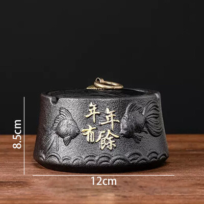 Retro keramikos peleninė rankinis matinis kavos staliukas Peleninės Creative Lotus Decoration Biuro darbastalio pelenų padėklas namų dekoravimas