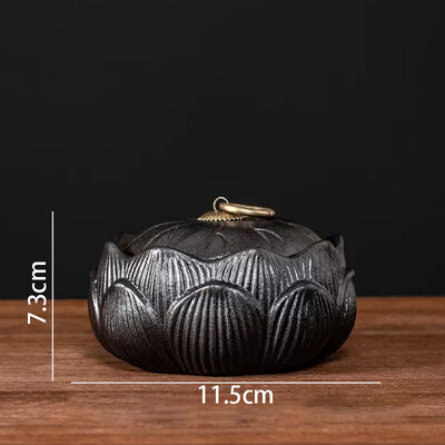 Retro keramikos peleninė rankinis matinis kavos staliukas Peleninės Creative Lotus Decoration Biuro darbastalio pelenų padėklas namų dekoravimas