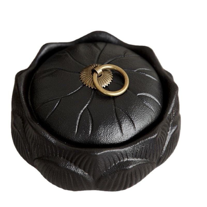 Retro keramikos peleninė rankinis matinis kavos staliukas Peleninės Creative Lotus Decoration Biuro darbastalio pelenų padėklas namų dekoravimas