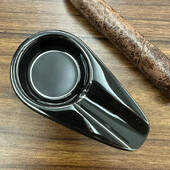 1 tk musta keraamika sigari tuhatoos, taskusse kinnitatav reisituhatoos