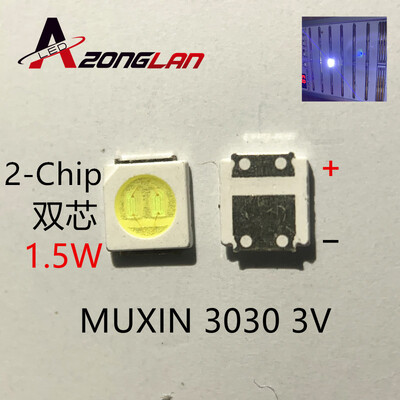 100 tk 3030 Taustavalgustus suure võimsusega LED TOPELTKIIBID 1w 1,5W 2w 3V-3,6V 6v 9V lextar JUFEI AOT lahe valge PT30A66 teler