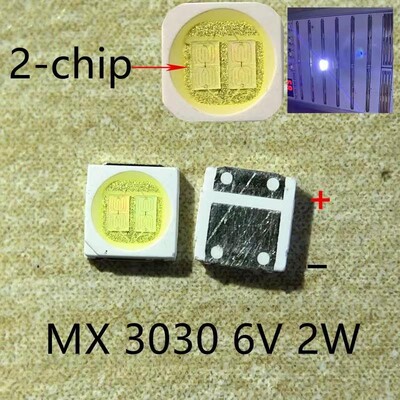 100 tk 3030 Taustavalgustus suure võimsusega LED TOPELTKIIBID 1w 1,5W 2w 3V-3,6V 6v 9V lextar JUFEI AOT lahe valge PT30A66 teler