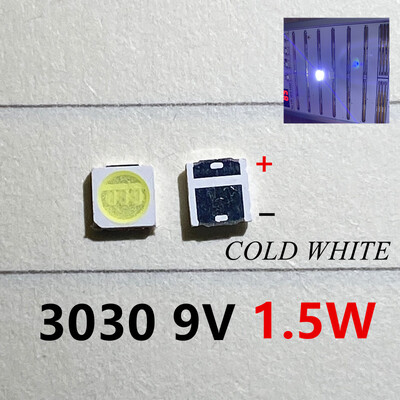 100 tk 3030 Taustavalgustus suure võimsusega LED TOPELTKIIBID 1w 1,5W 2w 3V-3,6V 6v 9V lextar JUFEI AOT lahe valge PT30A66 teler