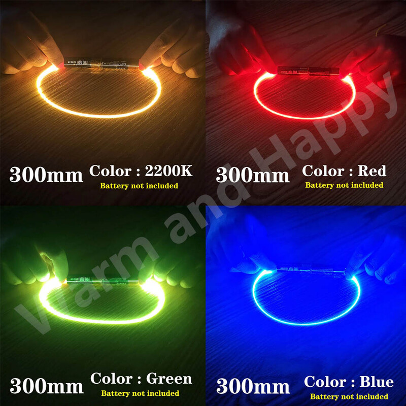 LED žarna nit 130mm 300mm Retro Edison žarulja LED 3V COB žarulja Dijelovi žarulje LED diode Fleksibilna žarna nit za DIY dekorativnu svjetiljku