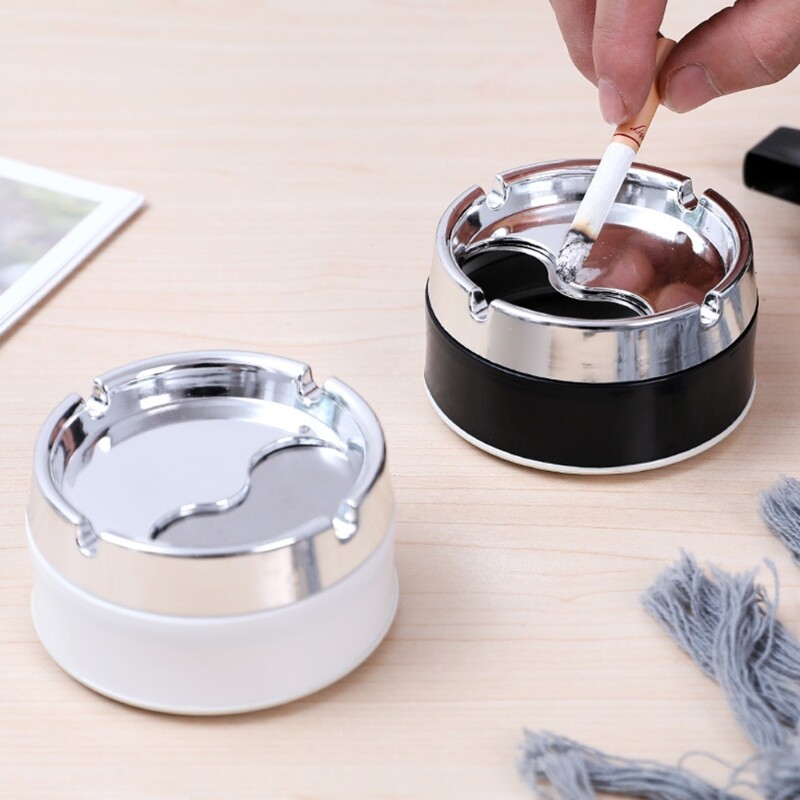 P82D PP+ Τασάκι από ανοξείδωτο χάλυβα με καπάκι για αξεσουάρ καπνίσματος εξωτερικού χώρου σπιτιού