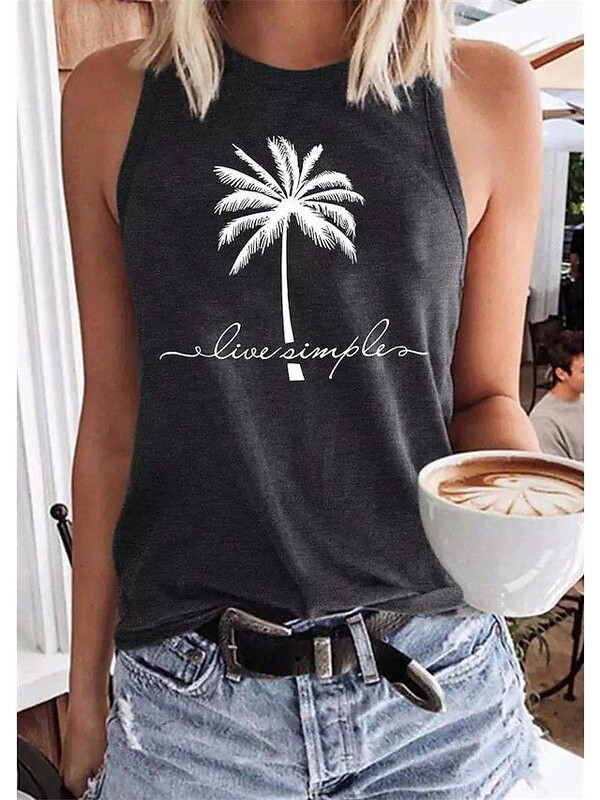  Užsienio prekybos moteriškas megztinis su apvalia kakle, grafinis 3D spausdinimas Europos ir Amerikos vasaros moterims, laisvalaikio viršus be rankovių