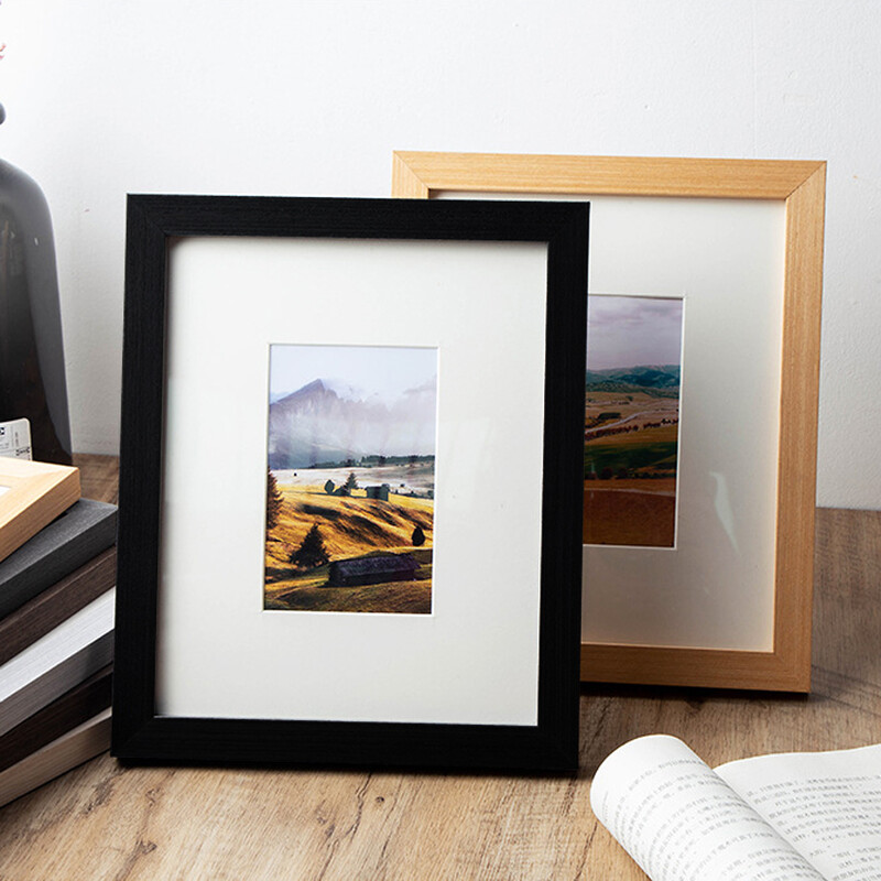 Ramă foto din lemn pentru agățat pe perete cu plexiglas10x15 13X18 15X20cm Ramă foto din lemn A4 pentru poze Decor foto cu ridicata