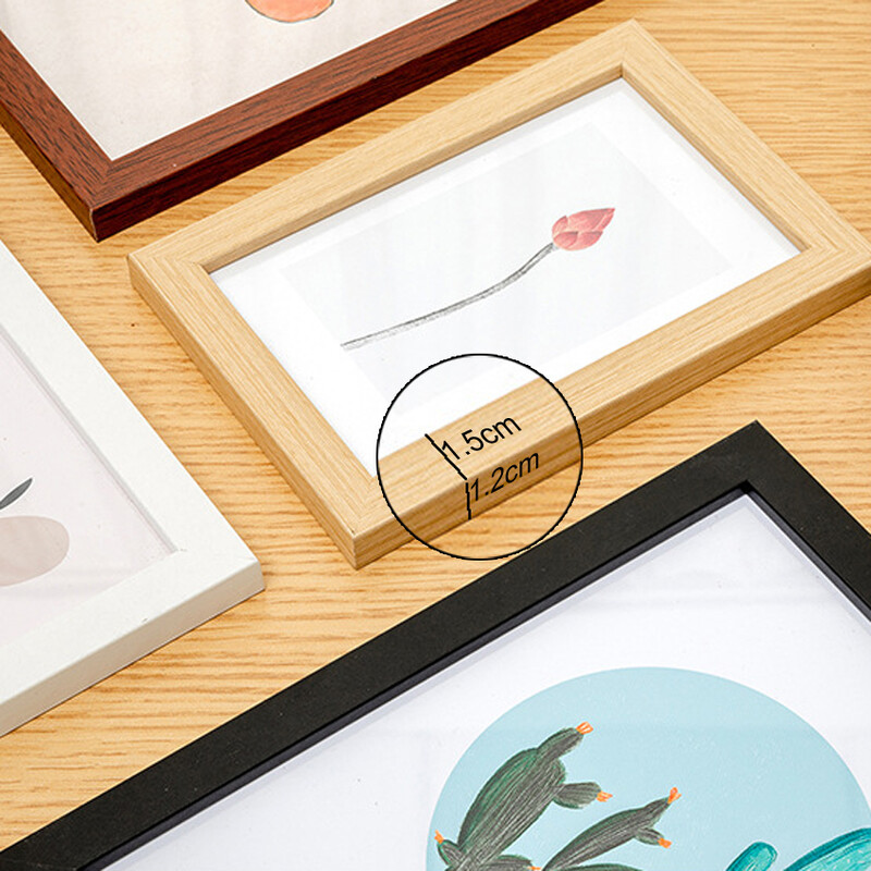 Ramă foto din lemn pentru agățat pe perete cu plexiglas10x15 13X18 15X20cm Ramă foto din lemn A4 pentru poze Decor foto cu ridicata