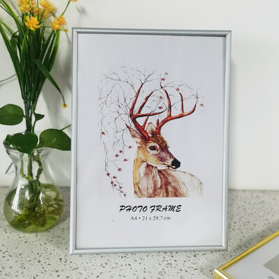 Ramă Fotografie Aluminiu Ramă Certificat Clasică Pentru Agățat Perete Cu Ramă Fotografică Din Plexiglas Pentru Fotografii Rame Postere