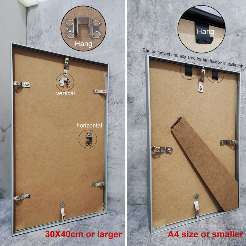 Ramă Fotografie Aluminiu Ramă Certificat Clasică Pentru Agățat Perete Cu Ramă Fotografică Din Plexiglas Pentru Fotografii Rame Postere