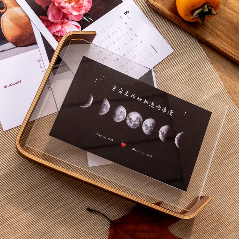 VCC akrüülpuidust pildiraam Herbaariumi kuvaraam DIY raam pildiraamid pulmapeo pildiraamile fotodekoor