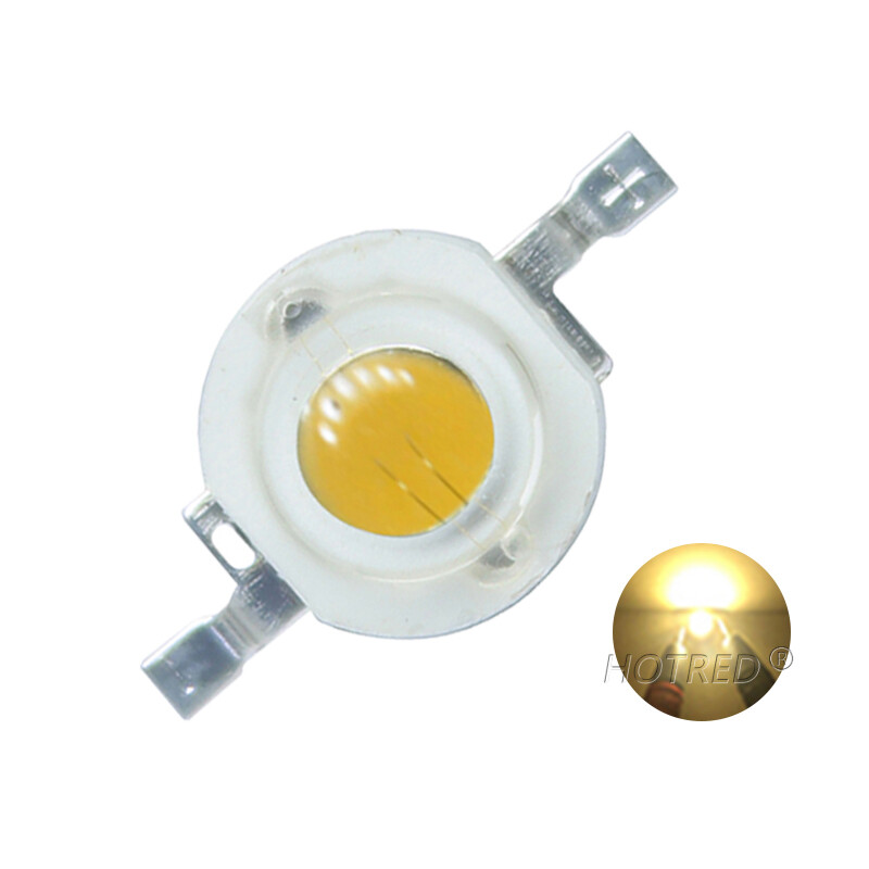 50 tk Real Full Wat 3V LED 1W 3W 30/45mil High Power Chip Beads Külm Soe Valge Punane Sinine Roheline Kollane Blubs Grow DownLight