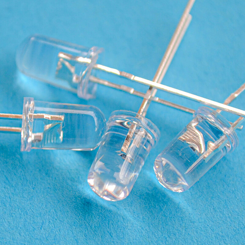 1000 tk F5 5mm ümmargune valge punane roheline sinine kollane vesi läbipaistev LED super särav Ligte kiirgavad dioodid 6000-6500k lambipirn