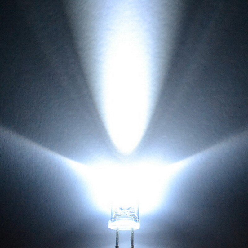 1000 tk F5 5mm ümmargune valge punane roheline sinine kollane vesi läbipaistev LED super särav Ligte kiirgavad dioodid 6000-6500k lambipirn