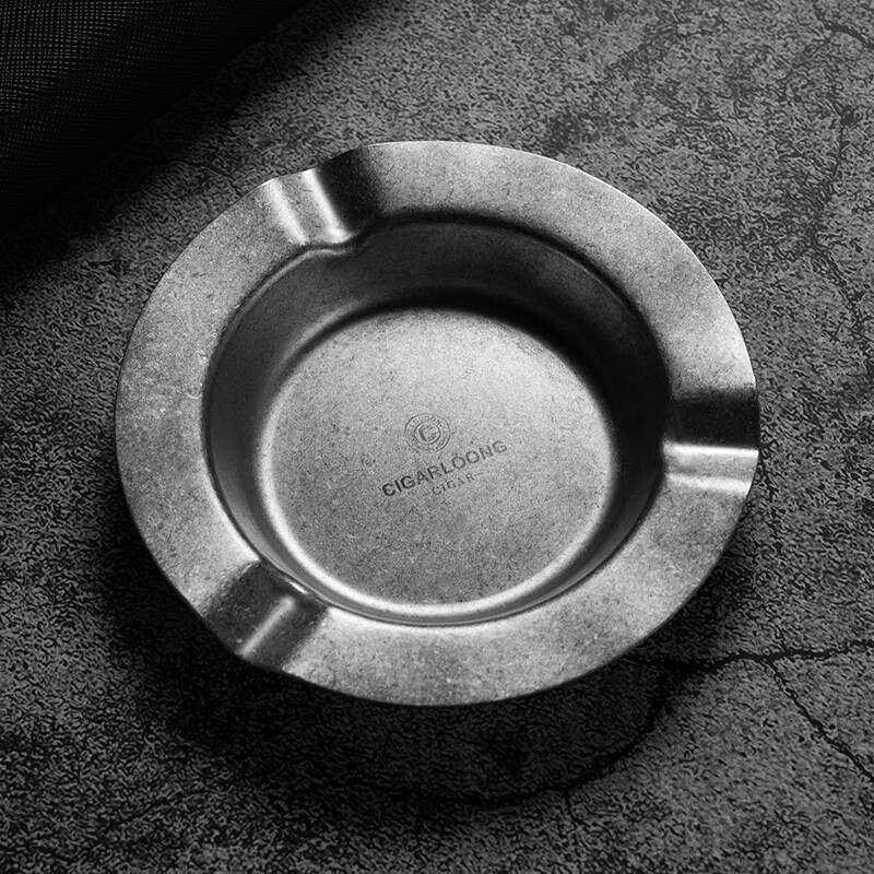 Pepeljara za cigare od legure cinka, okrugla pepeljara, držač za pepeo za pušenje, lubanja, cigarete za psa, vanjski biometrijski pribor