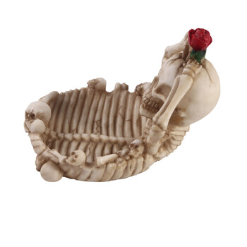 New Rose Skeleton Fashion Tashray Bar Personalized Resin Craft Decoration Halloween