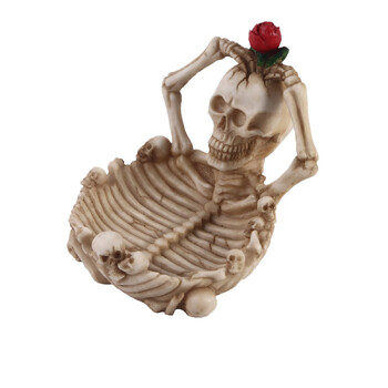 New Rose Skeleton Fashion Tashray Bar Personalized Resin Craft Decoration Halloween