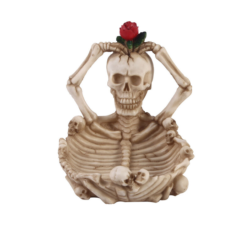 Uus Rose Skeleton Fashion tuhatoosibaar isikupärastatud vaiguga käsitöökaunistus Halloween