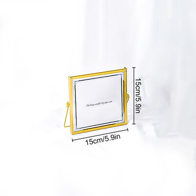 Põhjamaade metallist pildiraam Kuldne Must Ristkülik Klaas Pildiraamid Kaasaegne plakatite fotoalus Mälestav kingitus lauaplaadi kaunistus