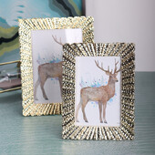 Metallist fotoraamikomplekt Moodne ja lihtne 6-tolline 7-tolline kaunistus fotoalbum paarile pulma-aastapäeva kingitus