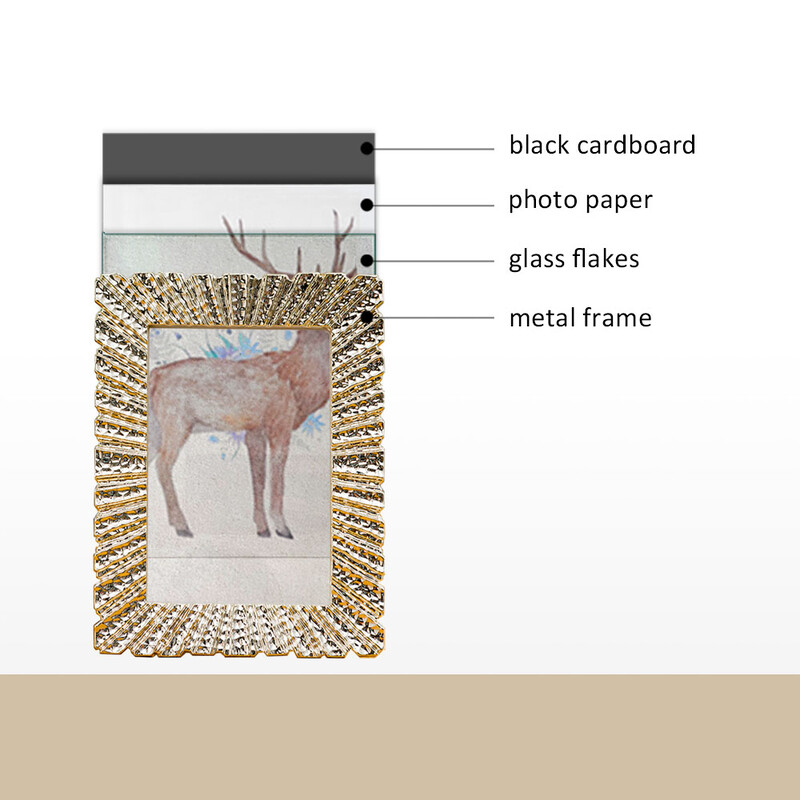 Metallist fotoraamikomplekt Moodne ja lihtne 6-tolline 7-tolline kaunistus fotoalbum paarile pulma-aastapäeva kingitus