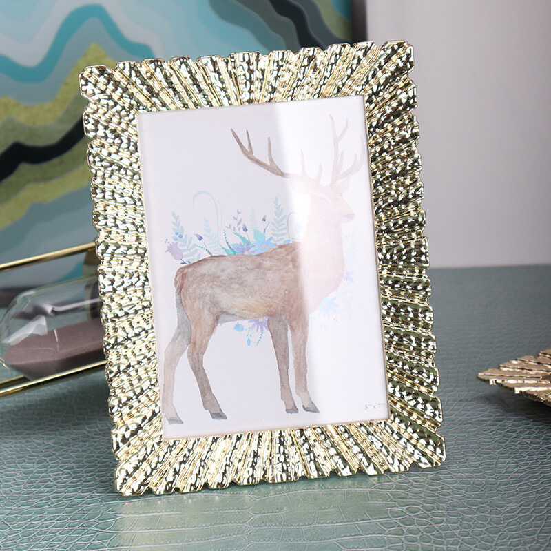 Metallist fotoraamikomplekt Moodne ja lihtne 6-tolline 7-tolline kaunistus fotoalbum paarile pulma-aastapäeva kingitus