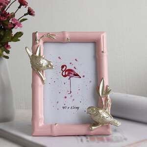 Armsad värsked bambuslindude pildiraam, loominguline kodukaunistus, pulmapildiraam, sünnipäevakingitus, detsember FG1078, uus