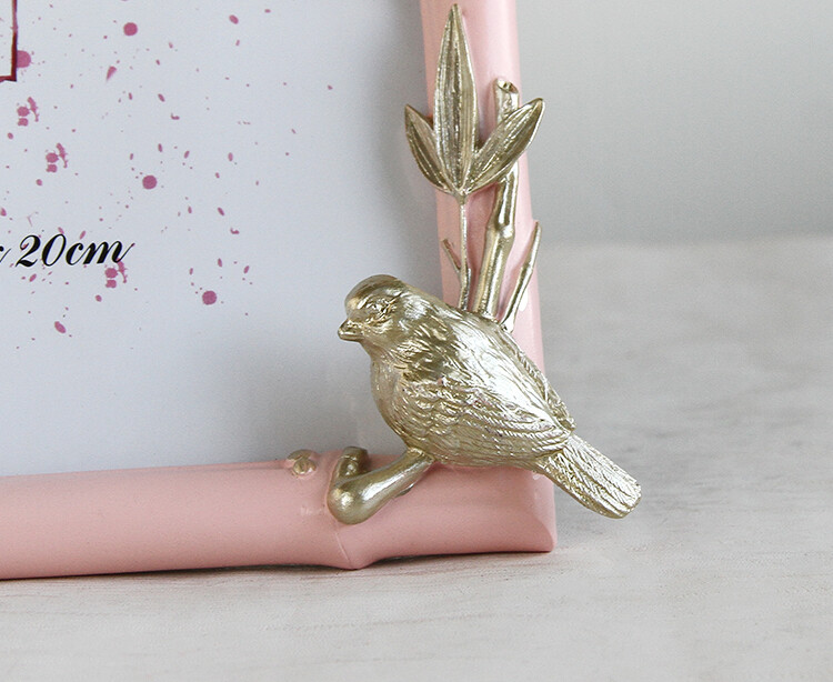 Armsad värsked bambuslindude pildiraam, loominguline kodukaunistus, pulmapildiraam, sünnipäevakingitus, detsember FG1078, uus